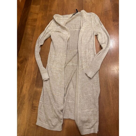 Woman’s White House black market duster cardigan longer length size M - Picture 1 of 4